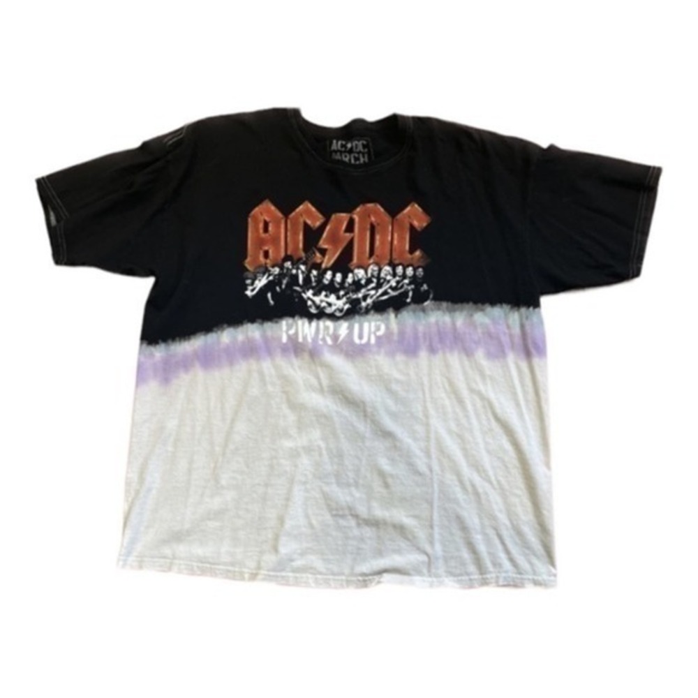 AC/DC MRCH Tie Dye T Shirt 2XL NWOT
